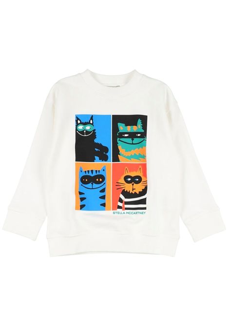 Cream cotton baby sweatshirt STELLA MC CARTNEY | TW4Q10/DEBPANNA
